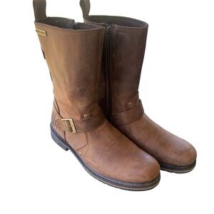 HARLEY-DAVIDSON‎ Brown Leather Motorcycle Boots - Size 9.5